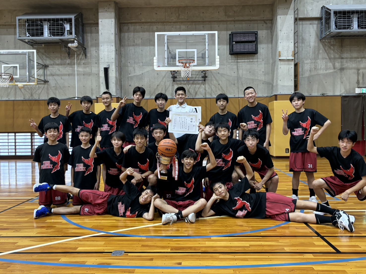 中学バスケットボール部　国立市内大会 報告